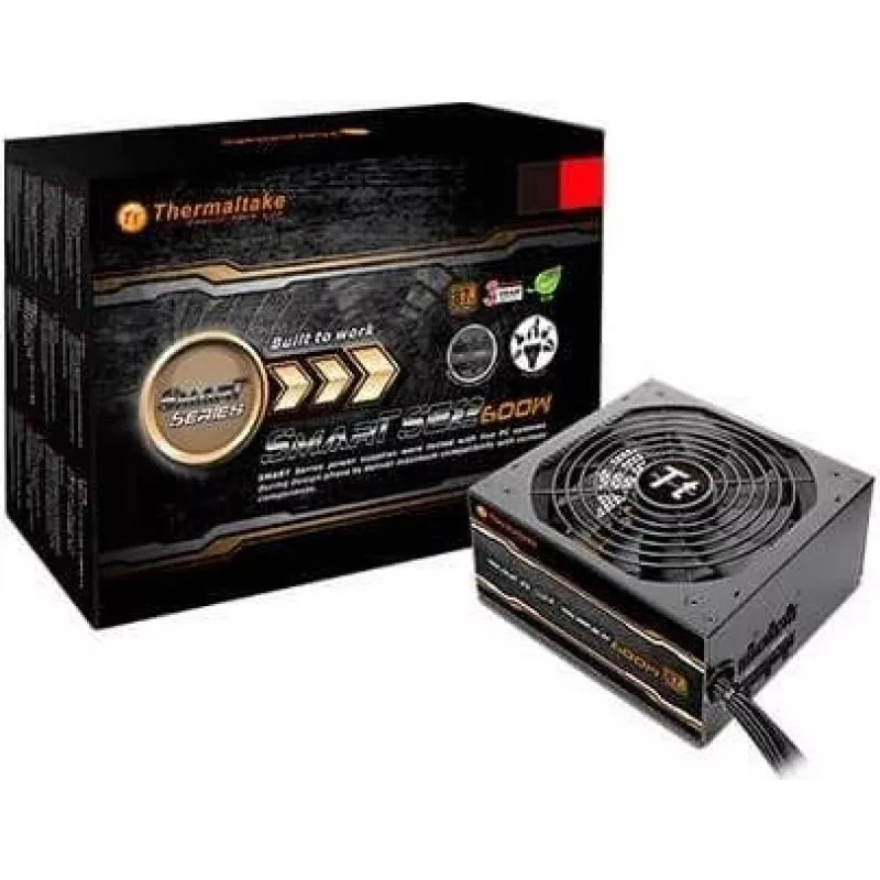 Alimentatore Thermaltake Smart SE2 600W ATX semi-modulare, efficienza 86%, ventola 120 mm