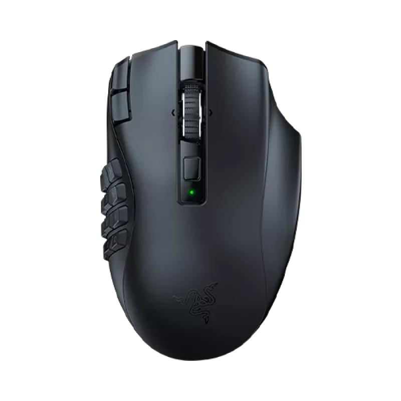 Razer Naga V2 HyperSpeed mouse gaming wireless, nero