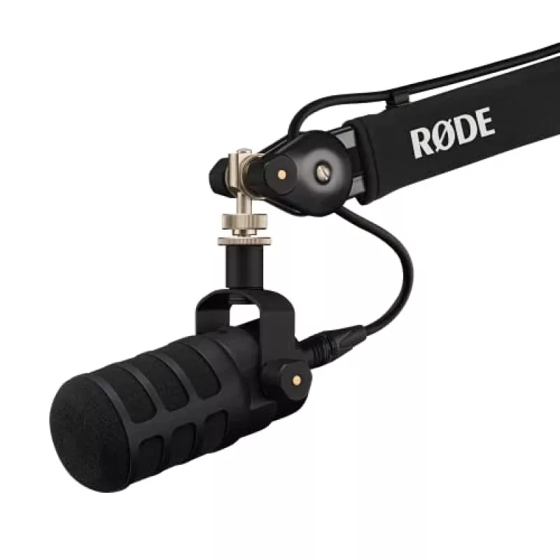 Microfono da studio RØDE PodMic USB — cardioide XLR/USB, 24 bit/48 kHz, USB-C, uscita cuffie, regolatore volume, nero
