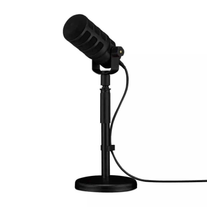 Microfono da studio RØDE PodMic USB — cardioide XLR/USB, 24 bit/48 kHz, USB-C, uscita cuffie, regolatore volume, nero