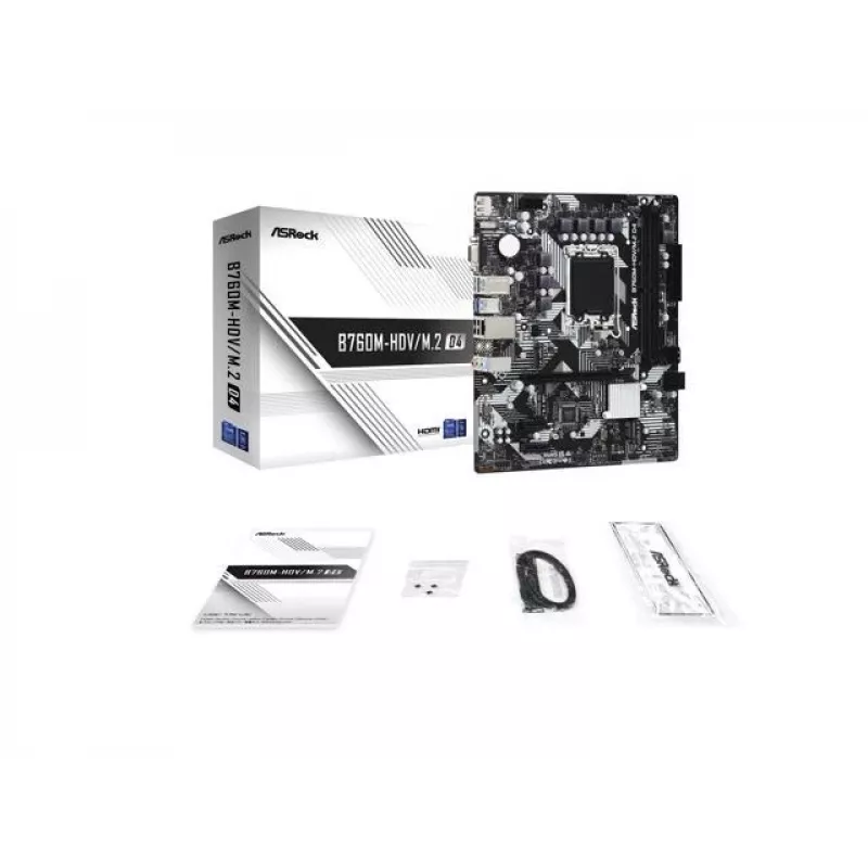 Scheda madre ASRock B760M-HDV/M.2 D4 DDR4 LGA 1700 Micro-ATX