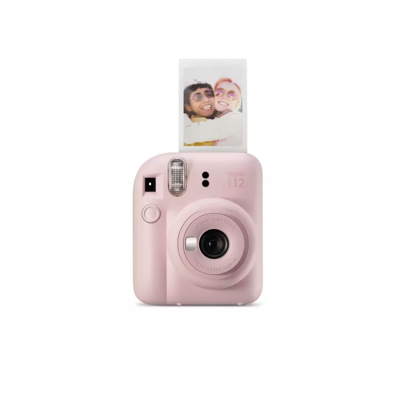 Fotocamera istantanea Fujifilm Instax Mini 12 rosa — immagine 86×54 mm, pellicola 62×46 mm, lunghezza focale 60 mm