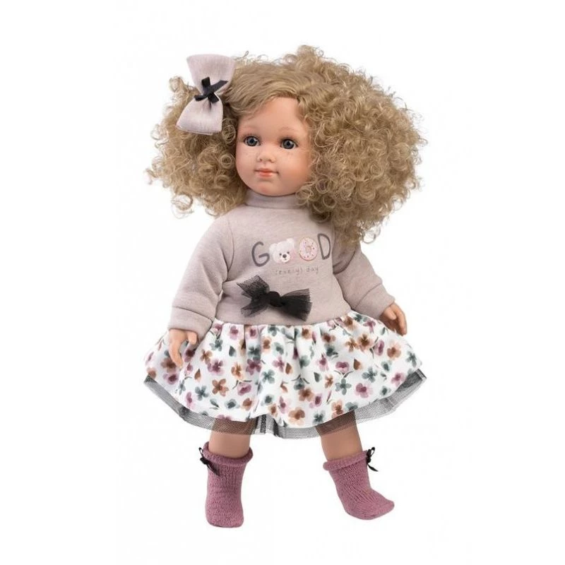 Puppe Llorens Elena 35 cm — corpo morbido, viso e arti dipinti a mano