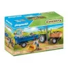 Playmobil trattore mietitrebbia con rimorchio - gioco simbolico e gioco fantasioso per bambini da 6 a 9 anni - Fat Brain Toys