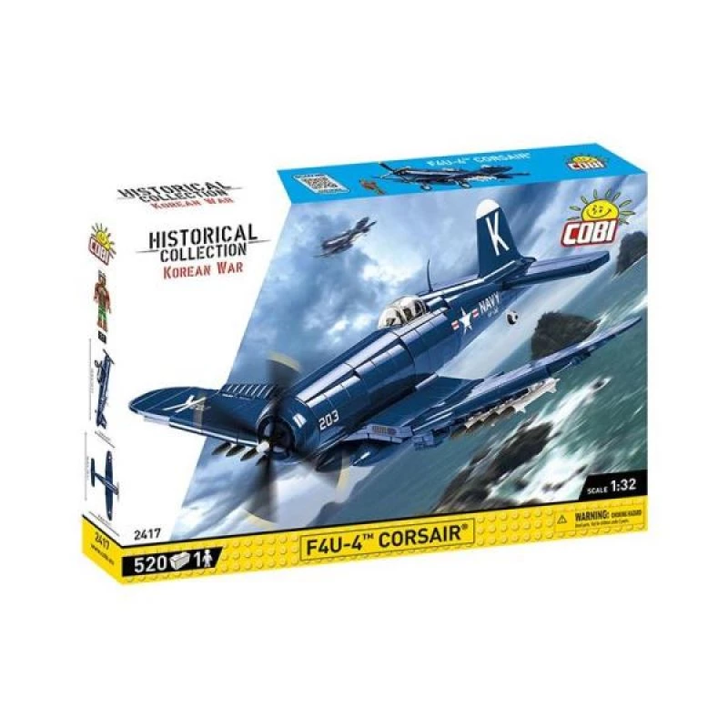 Mattoncini COBI F4U-4 Corsair 520 pezzi guerra di Corea