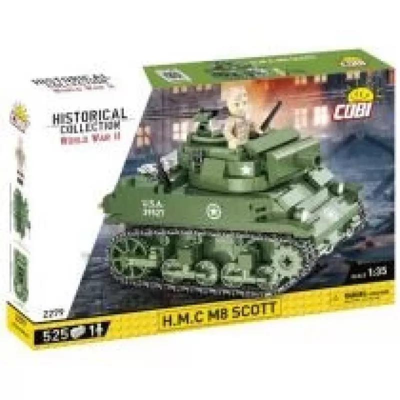 Mattoncini COBI H.M.C M8 Scott 525 pezzi Seconda guerra mondiale