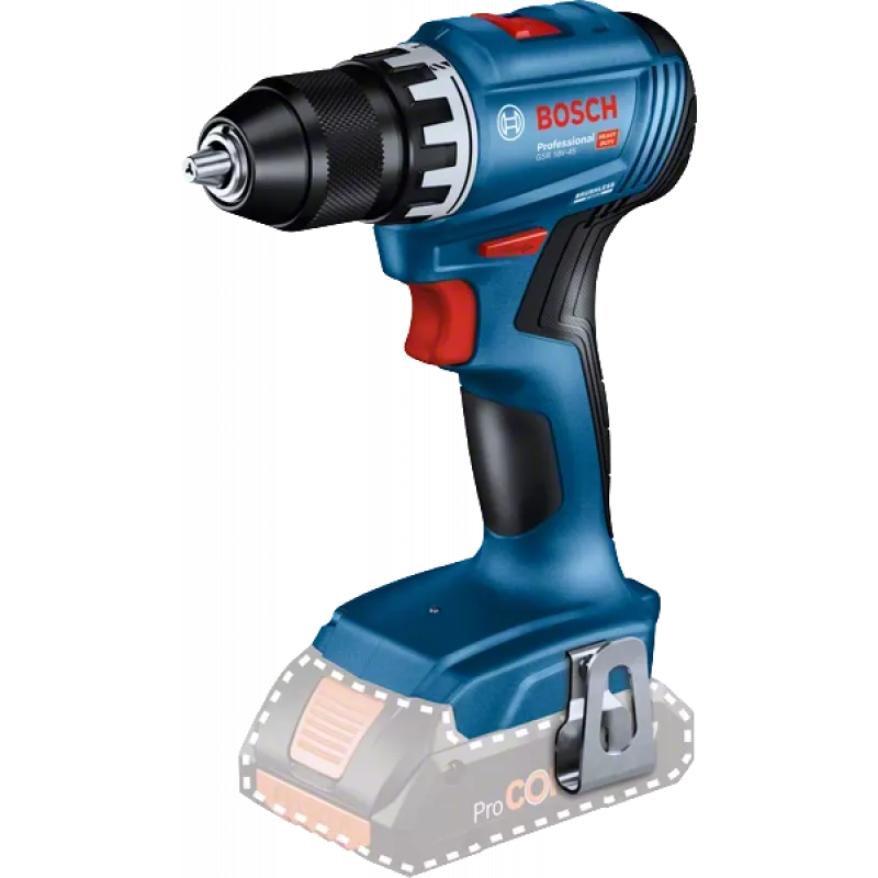 Bosch GSR 18V-45 Professional 500 U/min senza chiave 900 g nero, blu