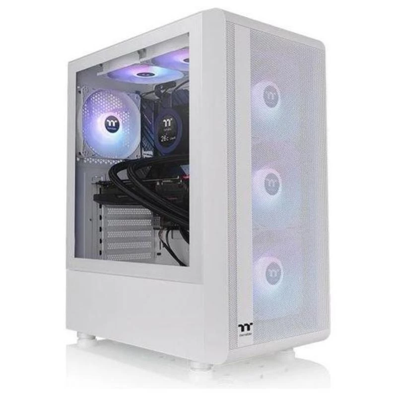 Case PC Mid Tower Thermaltake S200 TG Tempered Glass ARGB Snow Edition