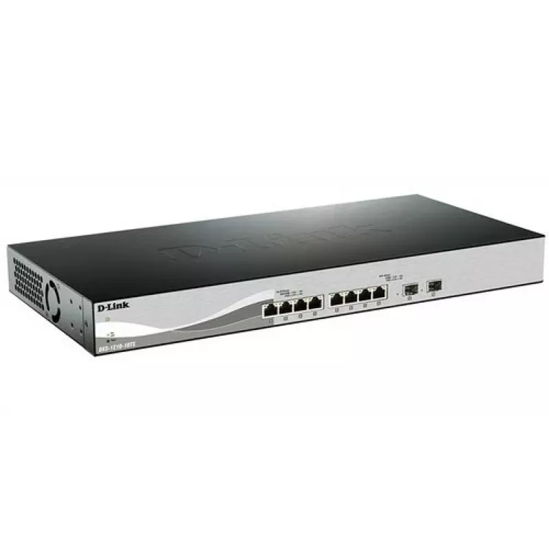 D-Link DXS-1210-10TS managed L2/L3 10G Ethernet (100/1000/10000) 1U nero, argento