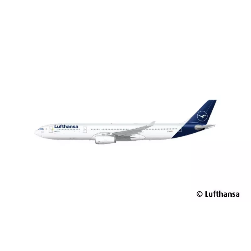 Modello in plastica aereo REVELL Airbus A330-300 Lufthansa scala 1:144