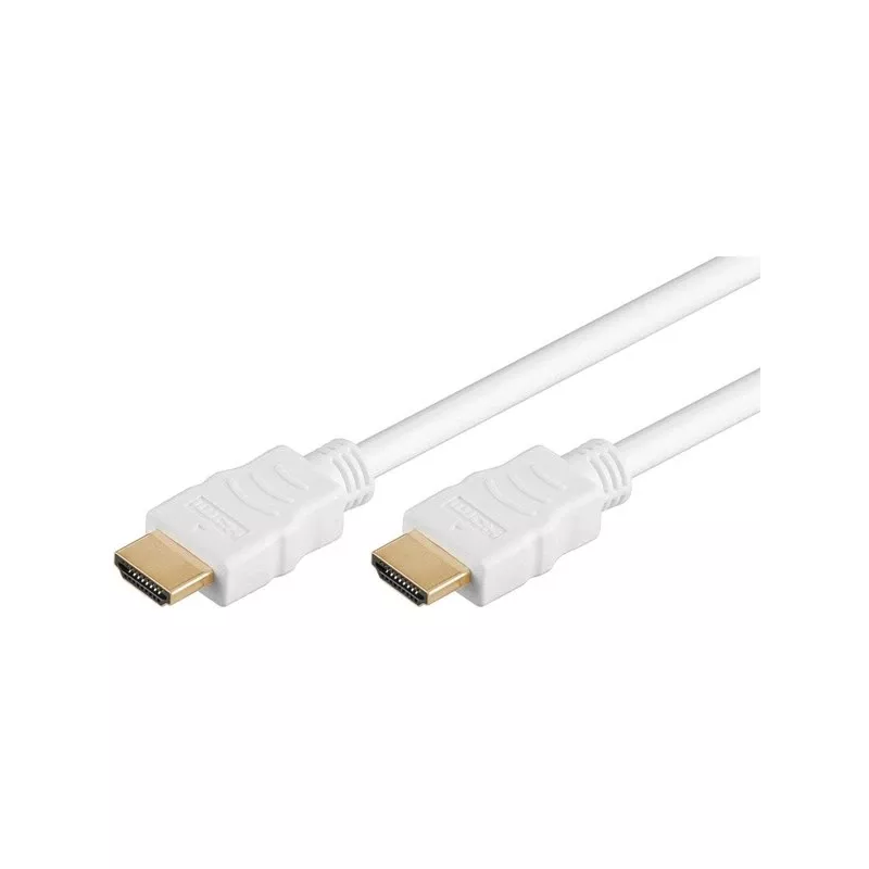 Goobay Cavo HDMI 5m Type-A connettore maschio su connettore maschio 18 Gbit/s bianco