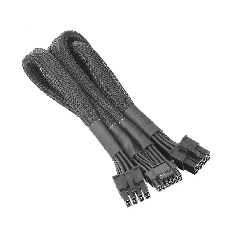 Thermaltake AC-063-CN1NAN-A1 sdoppiatore di cavo, nero, maschio/maschio, 600 mm