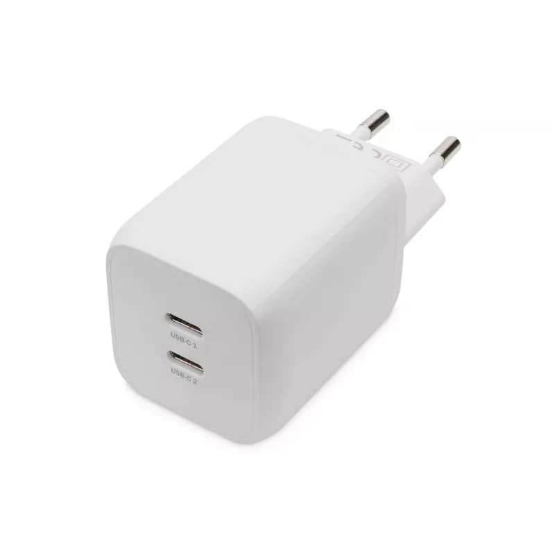 Caricabatterie Digitus USB-C. 2 porte. 65W GaN