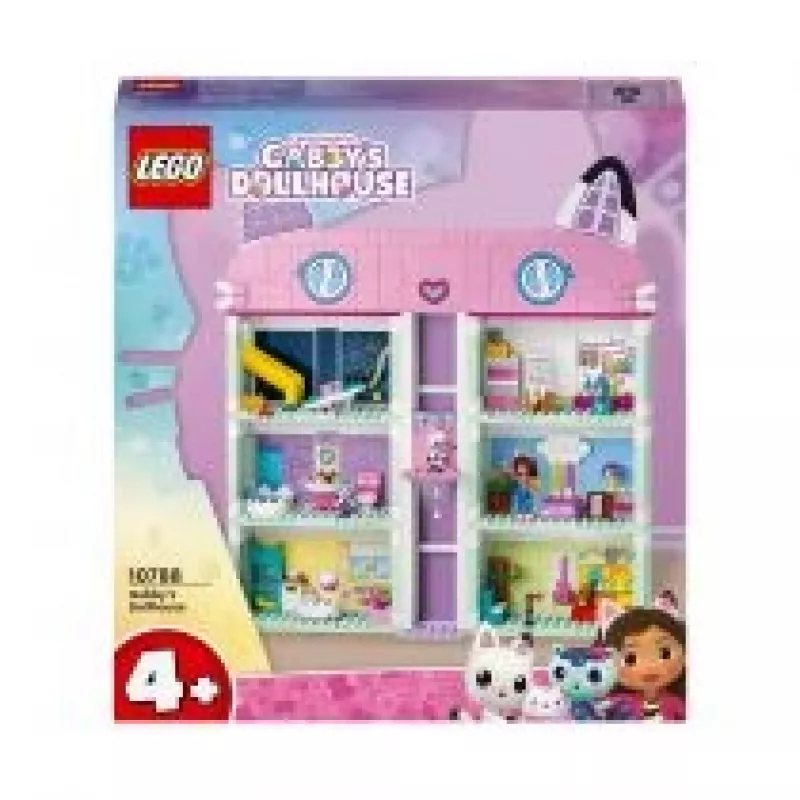 Giocattolo da costruzione LEGO Gabby's Dollhouse set 10788 — 498 pezzi, 3 minifigure, per bambini da 4 anni