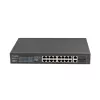 Lanberg RSFE-16P-2C-150 switch PoE+ non gestito, 16x 10/100 PoE+, 2x combo Gigabit, 150 W, rack 1U