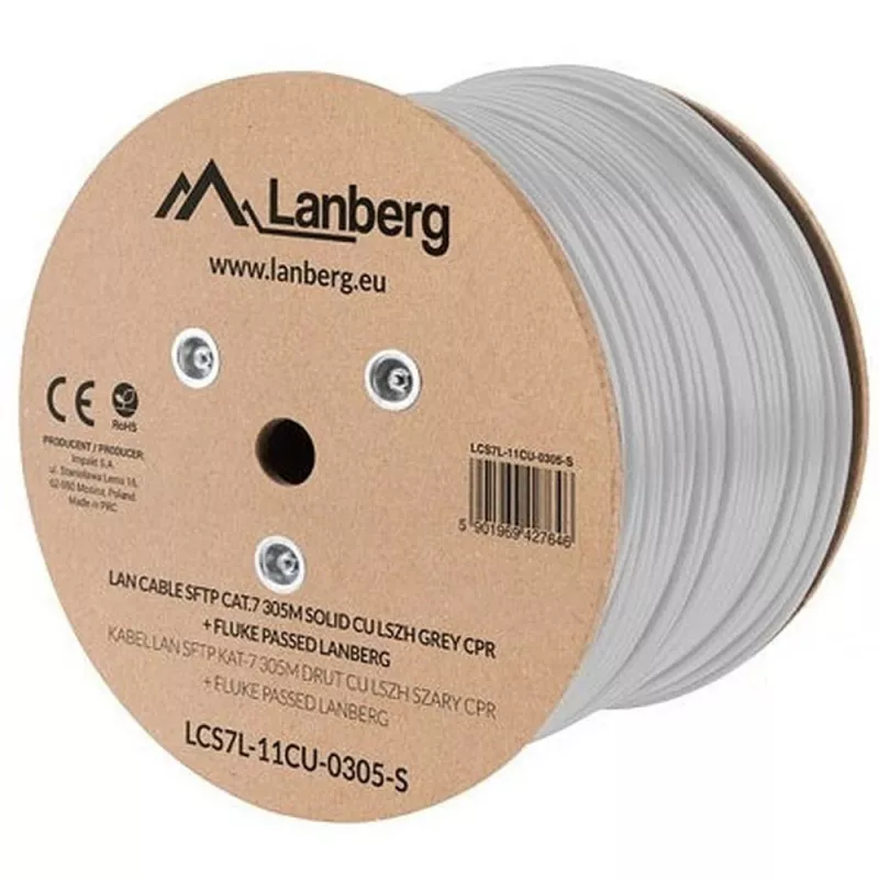 Cavo di rete Lanberg LCS7L-11CU-0305-S RJ45 Cat7 305 m bianco