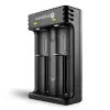 Caricabatterie everActive LC200 domestico USB, 2 vani, Li-Ion, supporta A/AA/AAA/AAAA/C/D, ingresso 5 V, uscita 4,2 V, nero