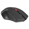 Mouse wireless DEFENDER ACCURA MM-275 RF, ottico, ambidestro, 1600 DPI, ricevitore USB RF, 5–6 tasti, nero/rosso