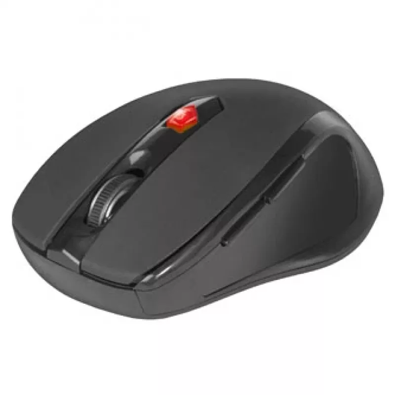 Mouse ottico RF wireless per destri DEFENDER ULTRA MM-315 — 1600 DPI, 6 tasti, ricevitore USB, nero