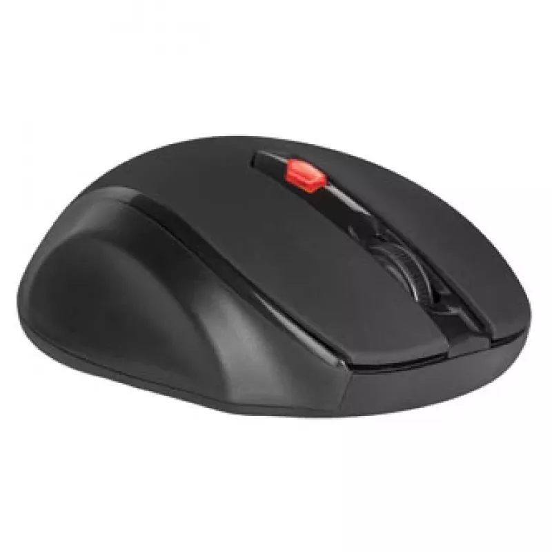 Mouse ottico RF wireless per destri DEFENDER ULTRA MM-315 — 1600 DPI, 6 tasti, ricevitore USB, nero