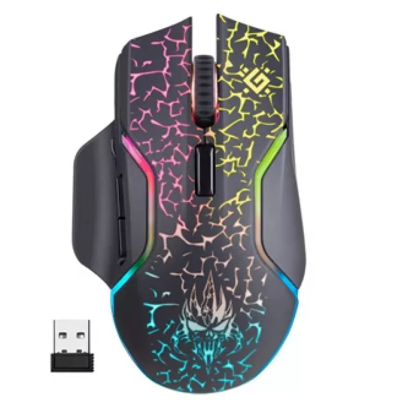 Mouse Defender Oneshot GM-067 gaming per destrimani RF wireless + USB Type