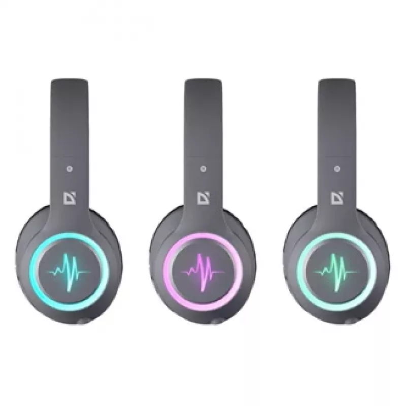 Headset DEFENDER FREEMOTION B571 LED wireless binaurale, driver 4 cm, batteria 6–8 h, design chiuso, 20–20000 Hz
