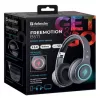Headset DEFENDER FREEMOTION B571 LED wireless binaurale, driver 4 cm, batteria 6–8 h, design chiuso, 20–20000 Hz