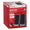 Diffusori DEFENDER SPK-225 2.0 con filo, 4 W RMS, USB/DC 5 V, 3,5 mm, nero