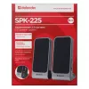 Diffusori DEFENDER SPK-225 2.0 con filo, 4 W RMS, USB/DC 5 V, 3,5 mm, nero