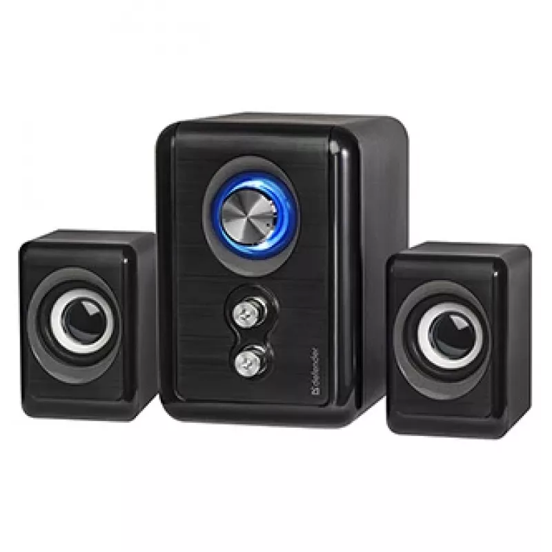 Diffusori DEFENDER V11 11 W con filo 2.1 diffusori satelliti da scrivania, USB 5 V, nero