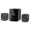 Defender V12 65212 altoparlanti per computer 2.1, 11 W, subwoofer da 5 W, alimentati via USB, retroilluminazione LED, neri, 115 x 130 x 223 mm