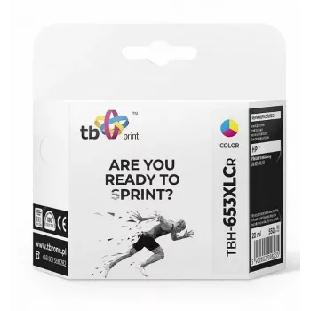 Inkjet per HP DJ6075 TBH-653XLCR CMY ref.