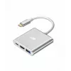 Hub adattatore USB-C TB AKTBXVAU3HMPDAV — 3-in-1: HDMI + USB-A + USB-C PD, argento