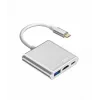 Hub adattatore USB-C TB AKTBXVAU3HMPDAV — 3-in-1: HDMI + USB-A + USB-C PD, argento