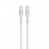 Cavo USB C - USB C 1m in silicone bianco
