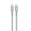 Cavo USB C - USB C 1 m in silicone grigio
