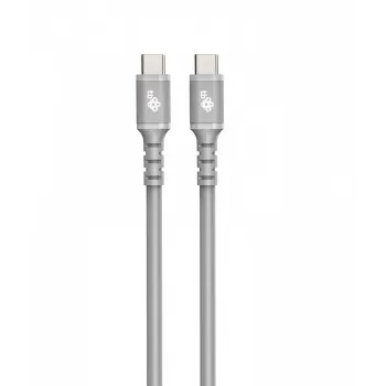 Cavo USB C - USB C 1 m in silicone grigio