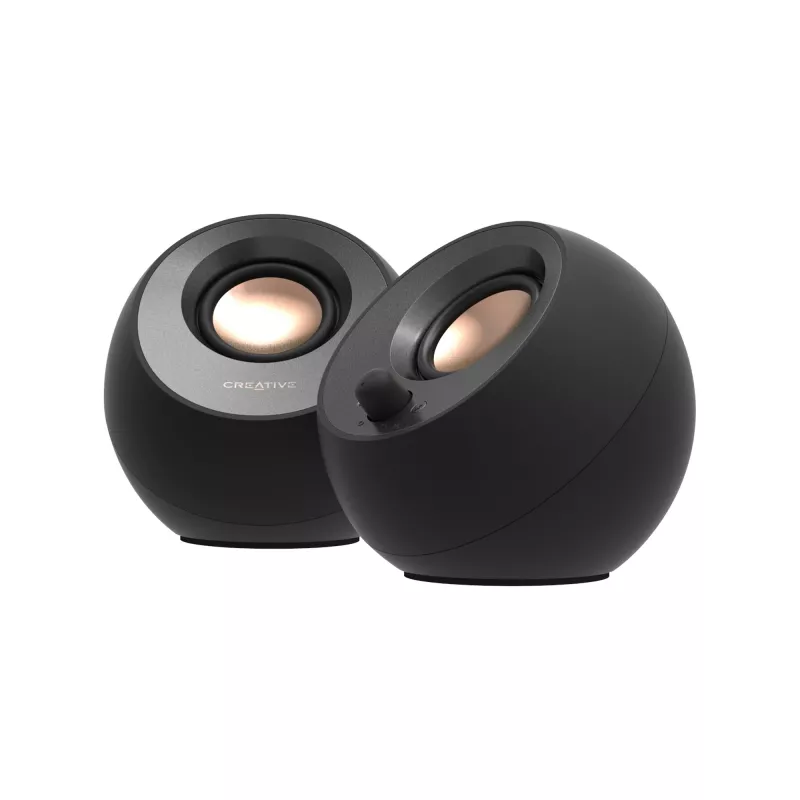 CREATIVE Pebble V3 diffusori da scrivania 2.0 minimalisti USB-C con audio USB, Clear Dialog Enhancement, Bluetooth 5.0, 8W RMS con 16W di picco