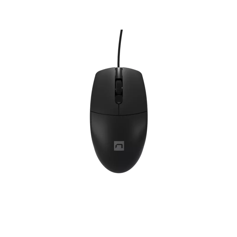 Mouse da ufficio con filo NATEC Ruff Plus USB Type-A, per destrorsi, 1200 DPI, 3 tasti, nero