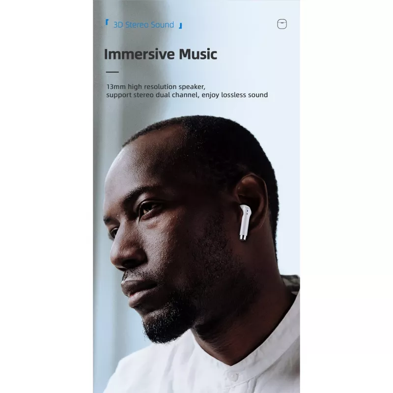 USAMS Cuffie Bluetooth 5.0 TWS IAseries wireless nero/black BHUIA01 (US-IA04)