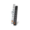 HSK DATA S10 prolunga 3 m 10 prese AC interno/esterno nero