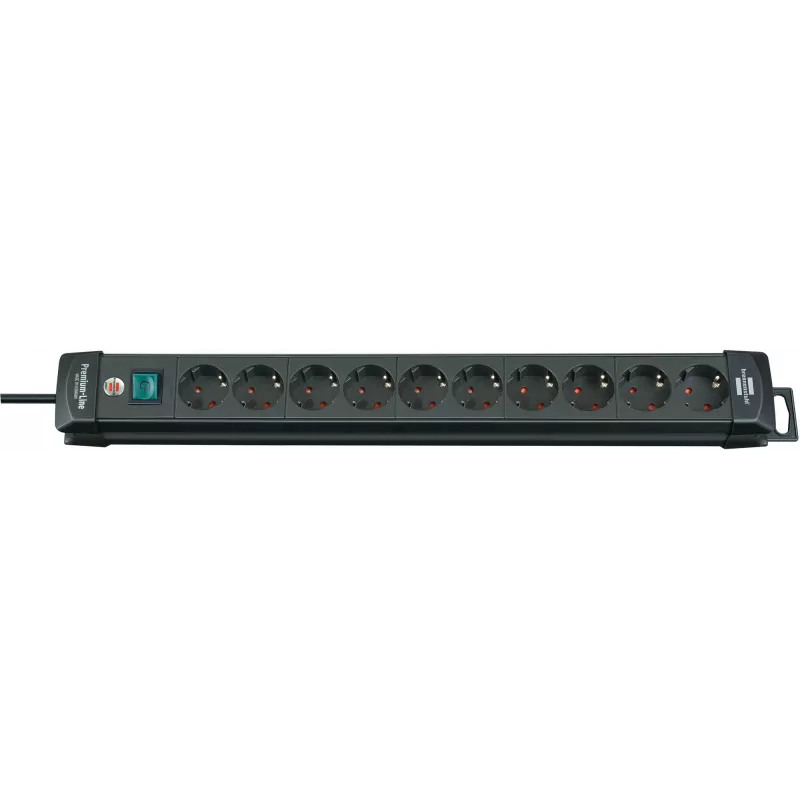 Brennenstuhl 1951100100 ciabatta 3 m 10 prese per interni nero