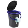 GreenBlue GB320BB WC portatile da campeggio a secchio, 19 l, nero/blu navy