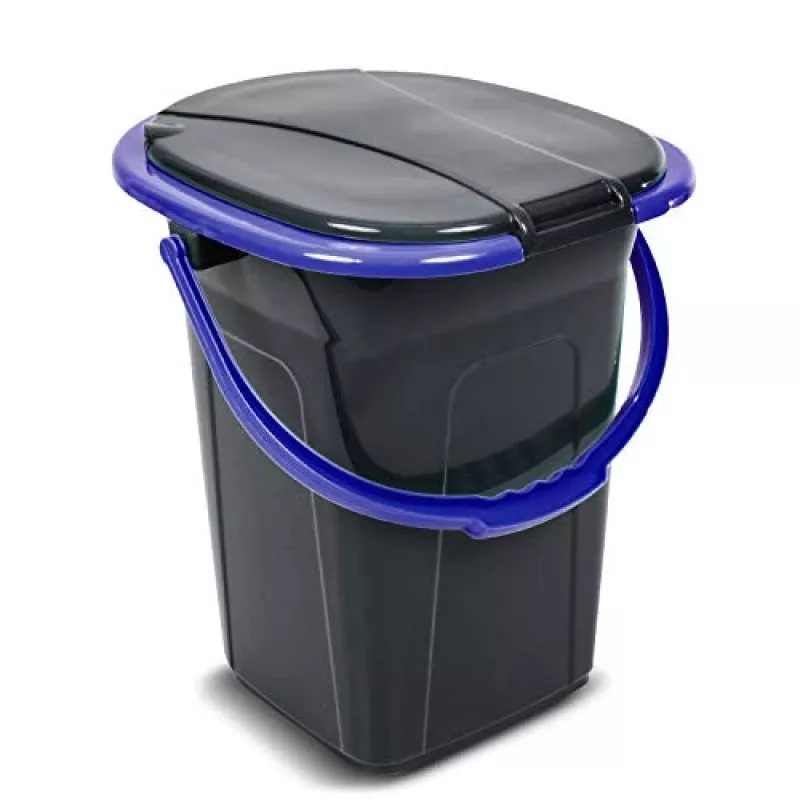 GreenBlue GB320BB WC portatile da campeggio a secchio, 19 l, nero/blu navy