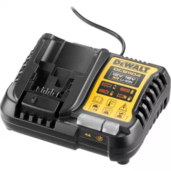 Caricabatterie DeWalt DCB1104-QW per batterie Li-Ion 10,8 V e 14,4 V, design compatto