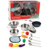 Set di stoviglie in metallo - 17 pz. Askato