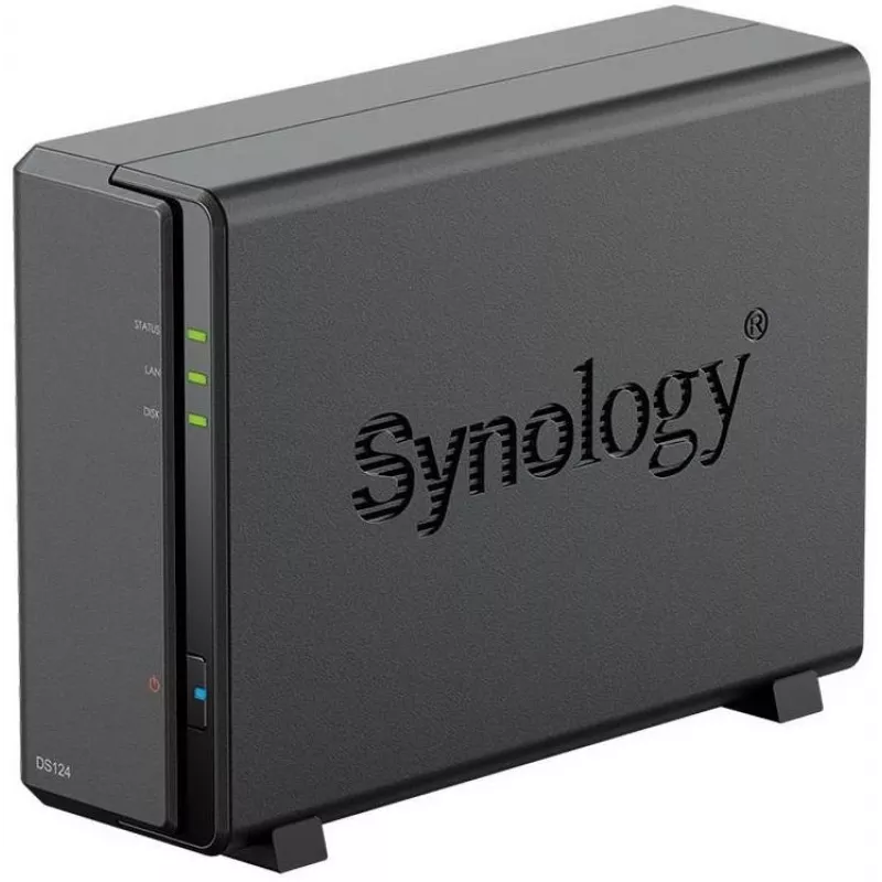 Synology DiskStation DS124 NAS/server di storage desktop Ethernet LAN nero RTD1619B