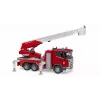 Camion dei pompieri BRUDER Scania Super 560R rosso bianco plastica 3+