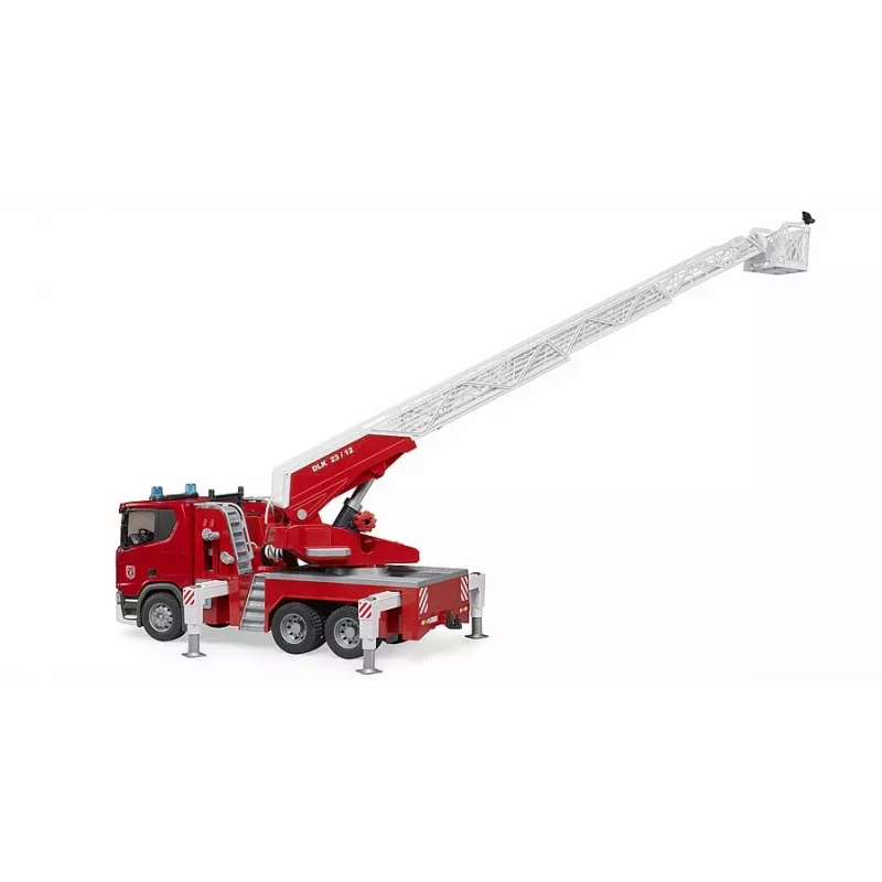 Camion dei pompieri BRUDER Scania Super 560R rosso bianco plastica 3+