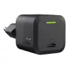 Caricabatterie per dispositivi mobili Green Cell CHARGC06, USB-C 33W, Quick Charge 3.0, ingresso AC 100–240V, nero